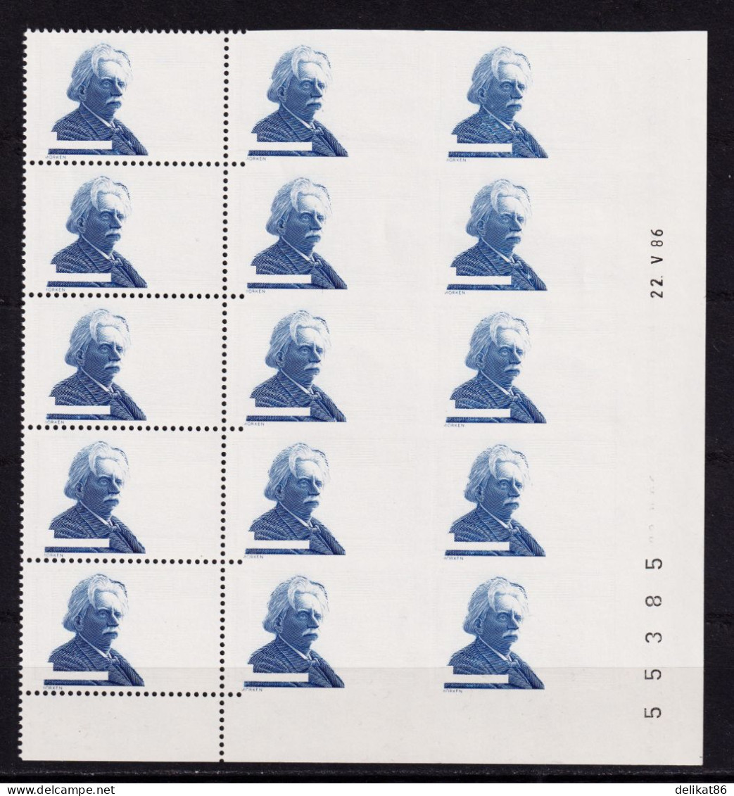 Test Booklet, Test Stamp, Specimen, Pureba Edvard Grieg 1986 - Proeven & Herdrukken