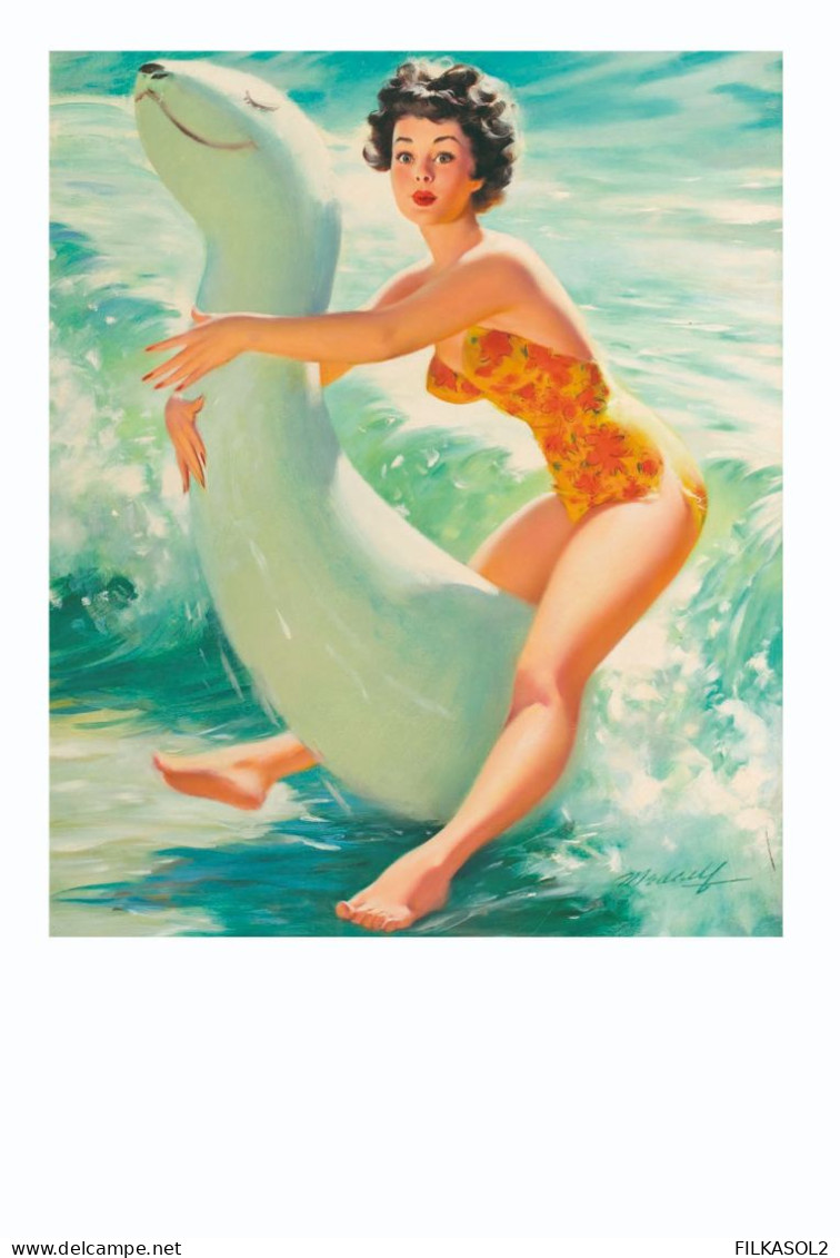 Bill Medcalf Pin Up Postcard Collection - Size 15x10 Cm. Aprox. - Pin-Ups