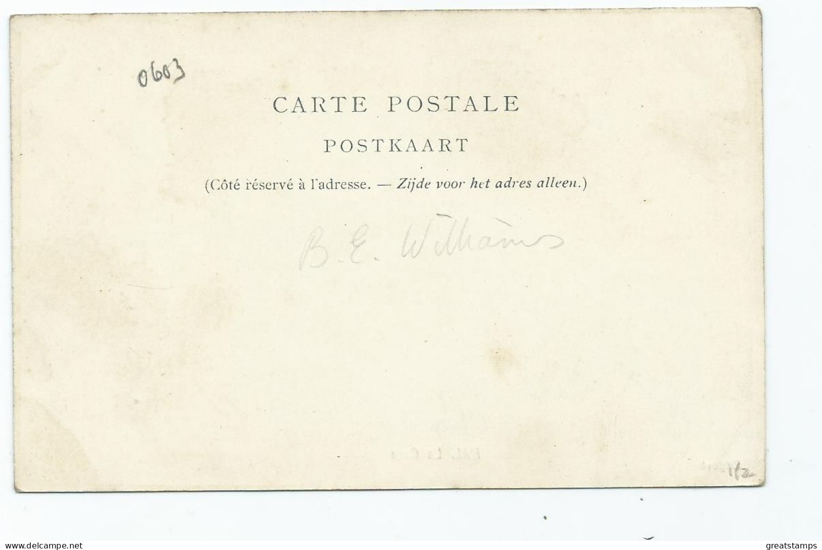 Postcard Station Hal. La Gare Unused - Estaciones Sin Trenes