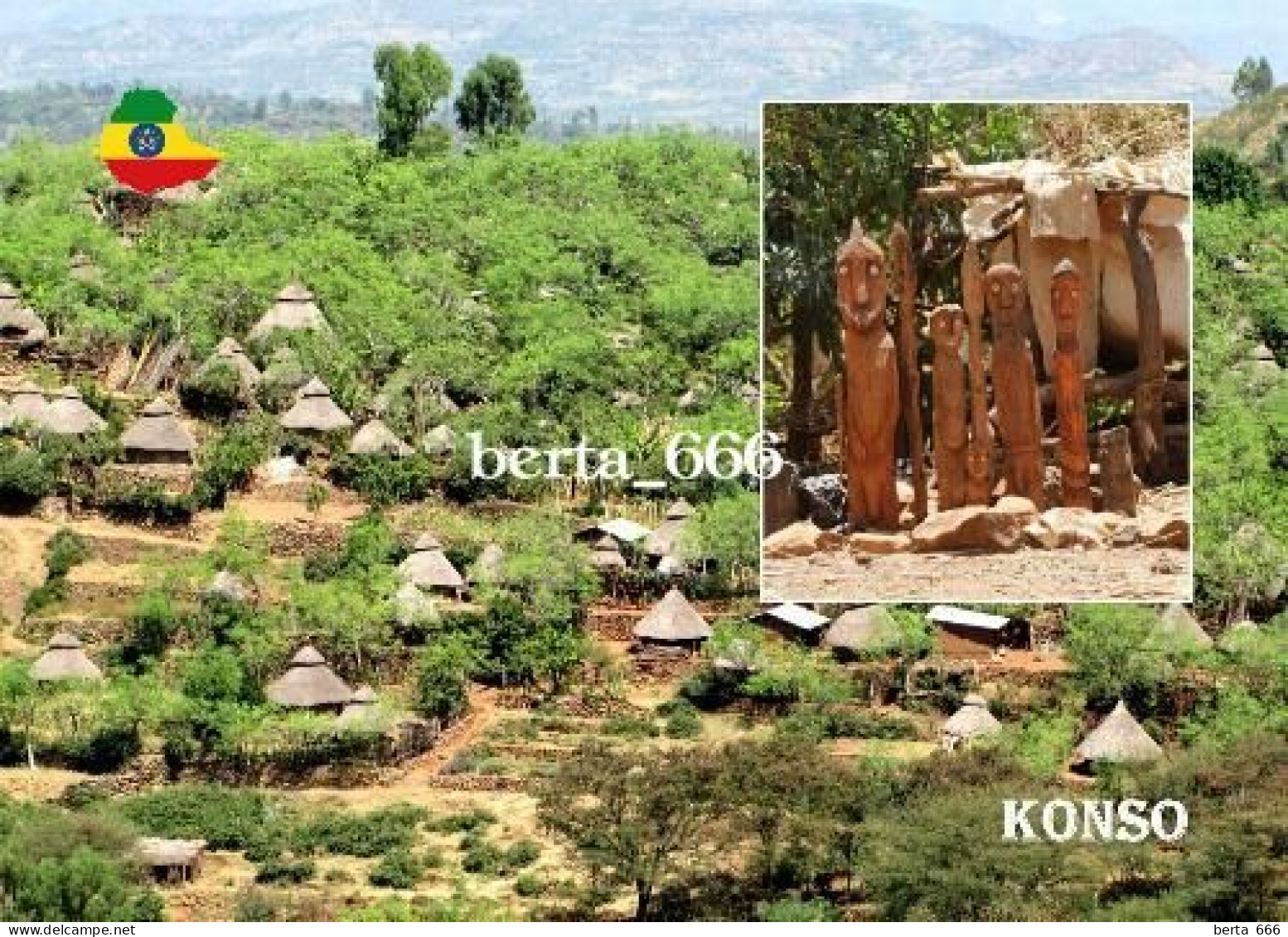 Ethiopia Konso Landscape UNESCO New Postcard - Ethiopia