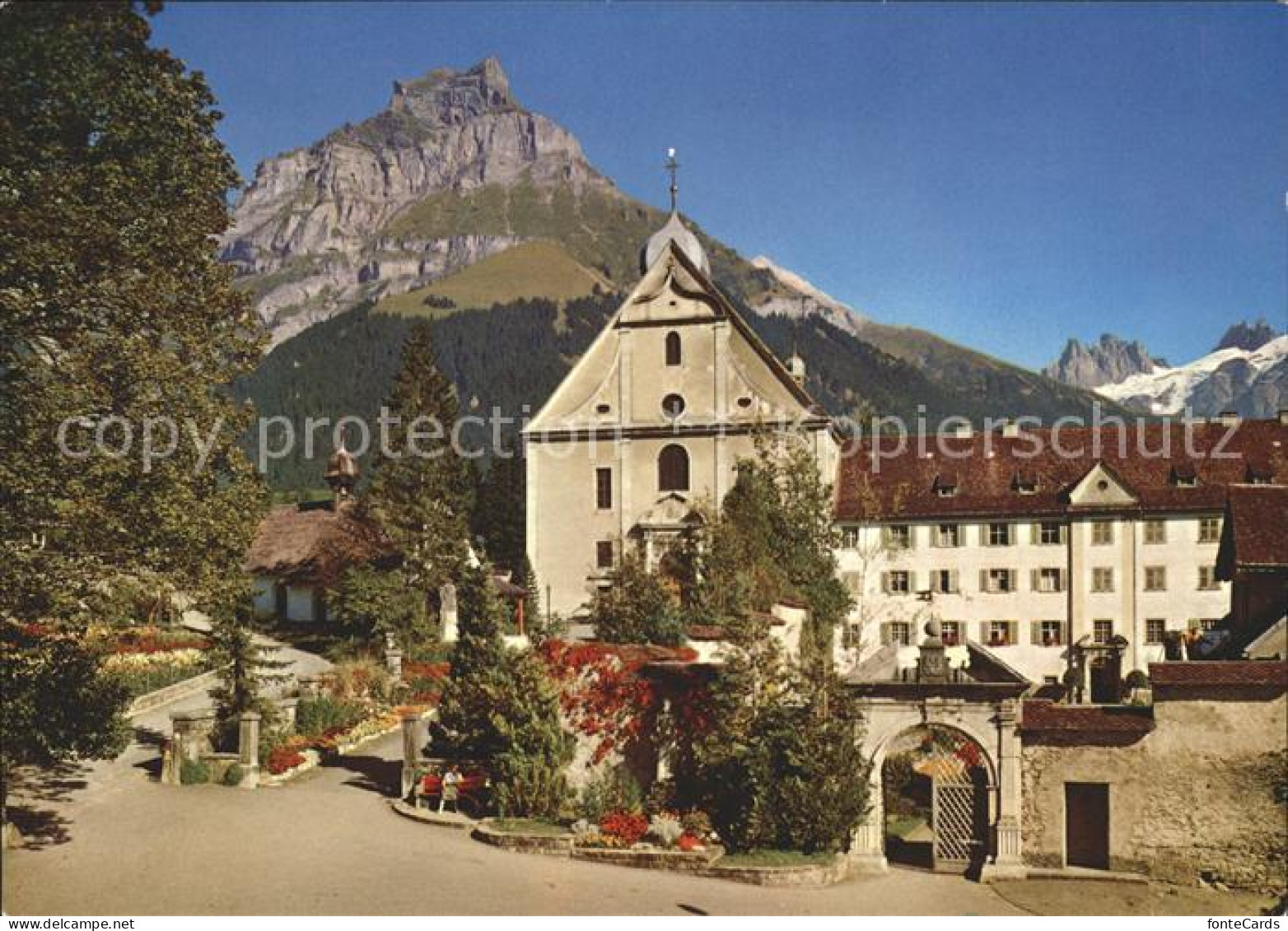 11703522 Engelberg OW Kloster Engelberg Mit Hahnen Engelberg - Autres & Non Classés