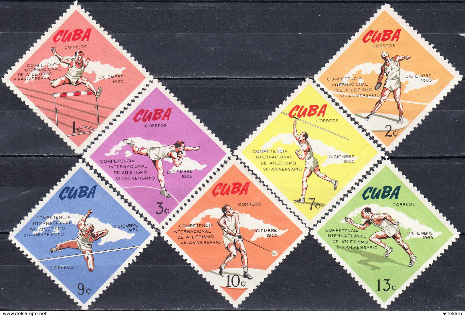 CUBA 1965, INTERNATIONAL SPORTS GAMES In HAVANA, COMPLETE, MNH SERIES With GOOD QUALITY, *** - Nuovi