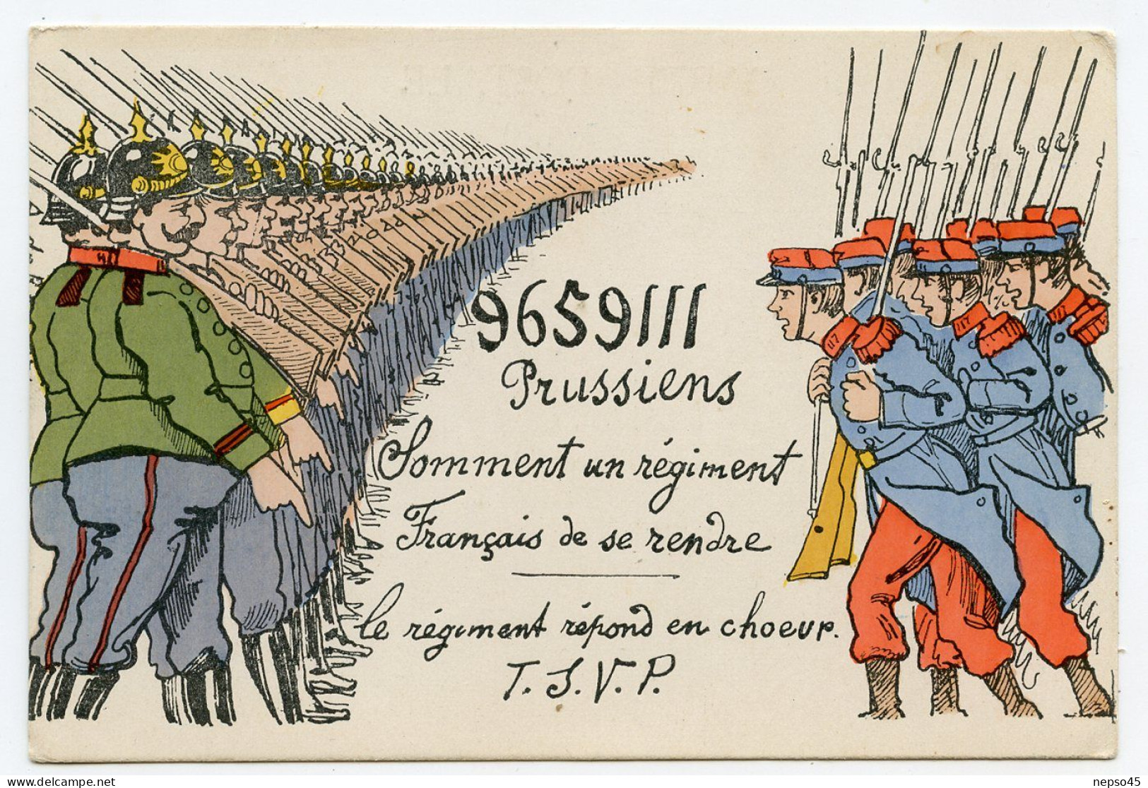 Guerre,belle Carte à Système ( Par Retournement  9659111 = Merde Prussiens) - Oorlog 1914-18