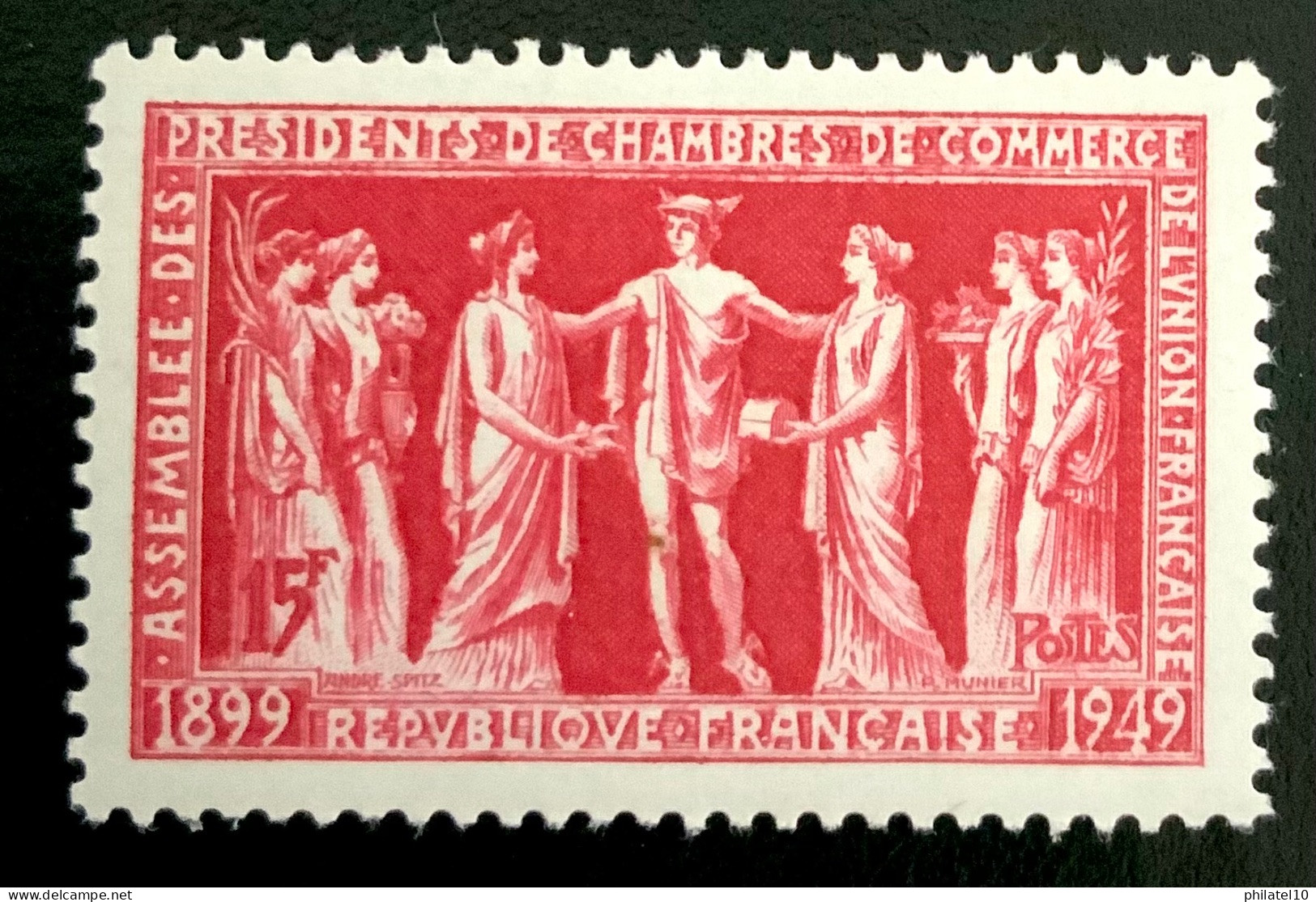 1949 FRANCE N 849 ASSEMBLÉE DES PRÉSIDENTS DES CHAMBRES DE COMMERCE - NEUF** - Nuevos
