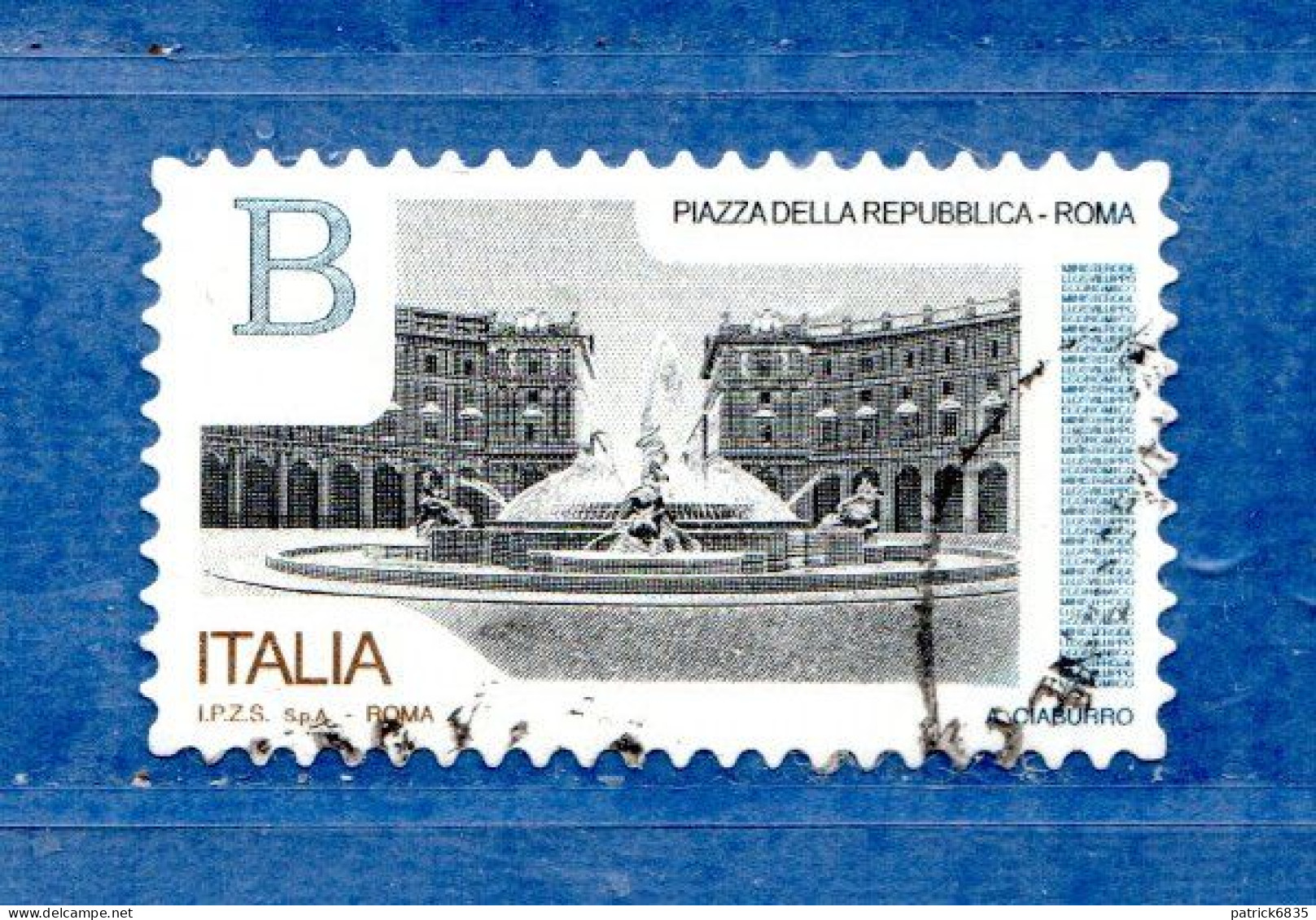 Italia ° -  2016 - Piazze D'Italia - Pizza Della Repubblica ROMA. Unif. 3760. Usato - 2011-20: Gebraucht