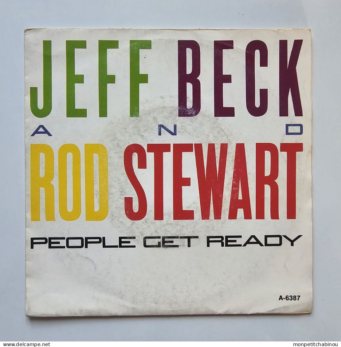 45T JEFF BECK & ROD STEWART : People Get Ready - Sonstige - Englische Musik