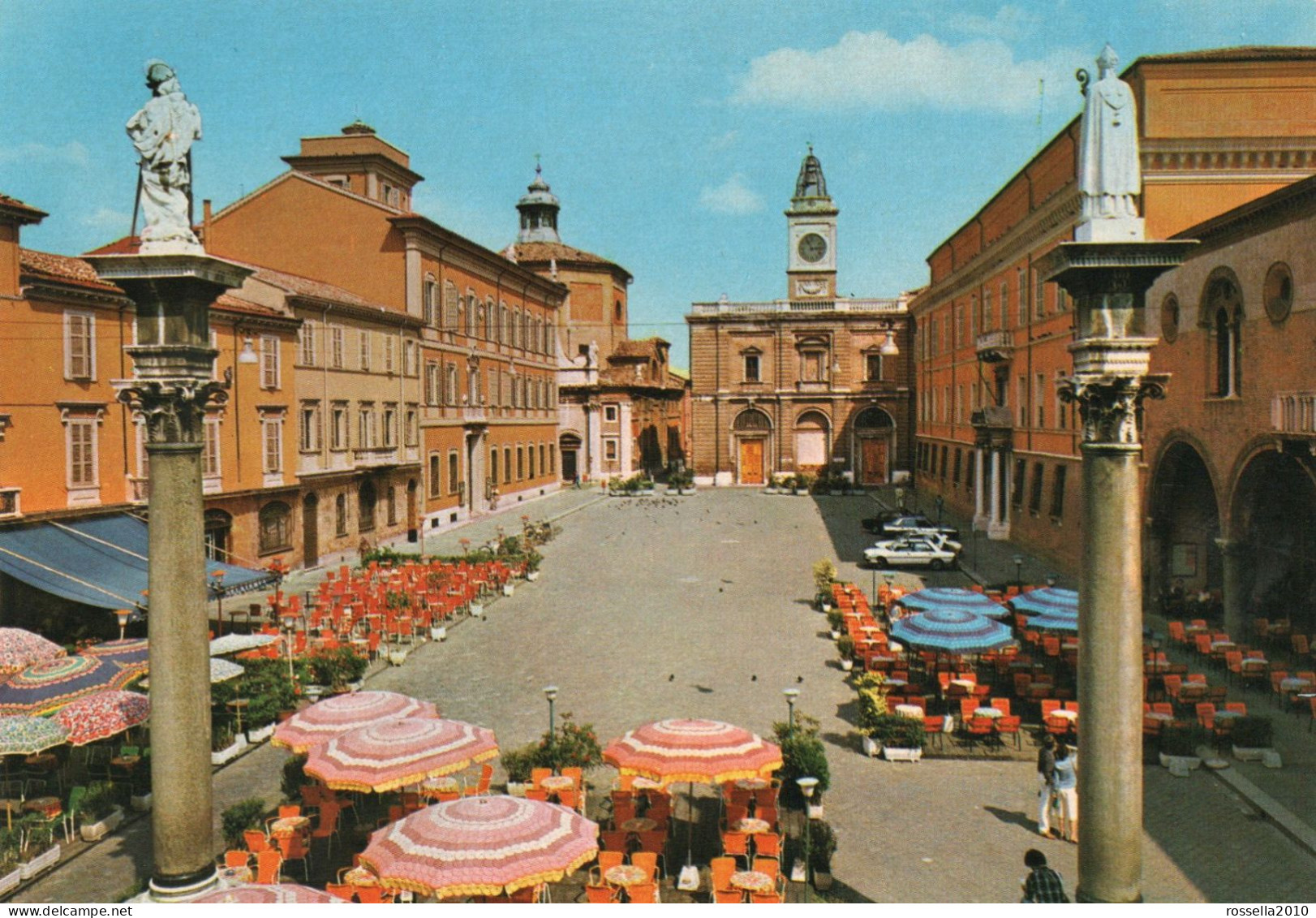 CARTOLINA ITALIA RAVENNA PIAZZA DEL POPOLO Italy Postcard ITALIEN Ansichtskarten - Ravenna