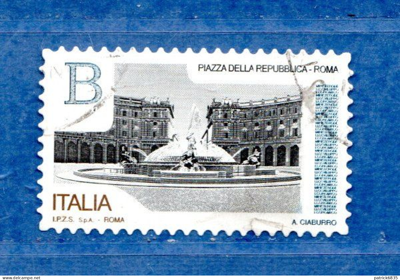 Italia ° -  2016 - Piazze D'Italia - Pizza Della Repubblica ROMA. Unif. 3760. Usato - 2011-20: Used