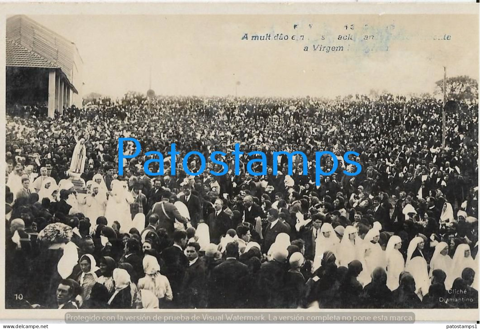 228199 PORTUGAL FATIMA COSTUMES PEOPLE PROCESSION POSTAL POSTCARD - Autres & Non Classés