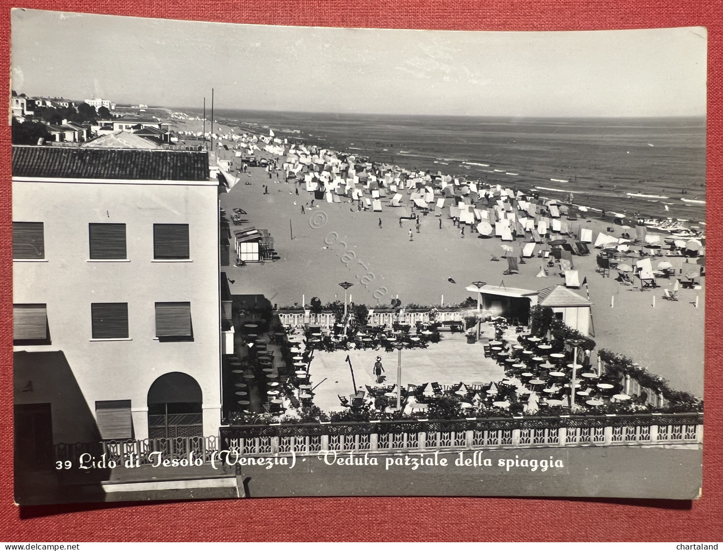 Cartolina - Lido Di Jesolo ( Venezia ) - Veduta Parziale Della Spiaggia - 1953 - Venezia