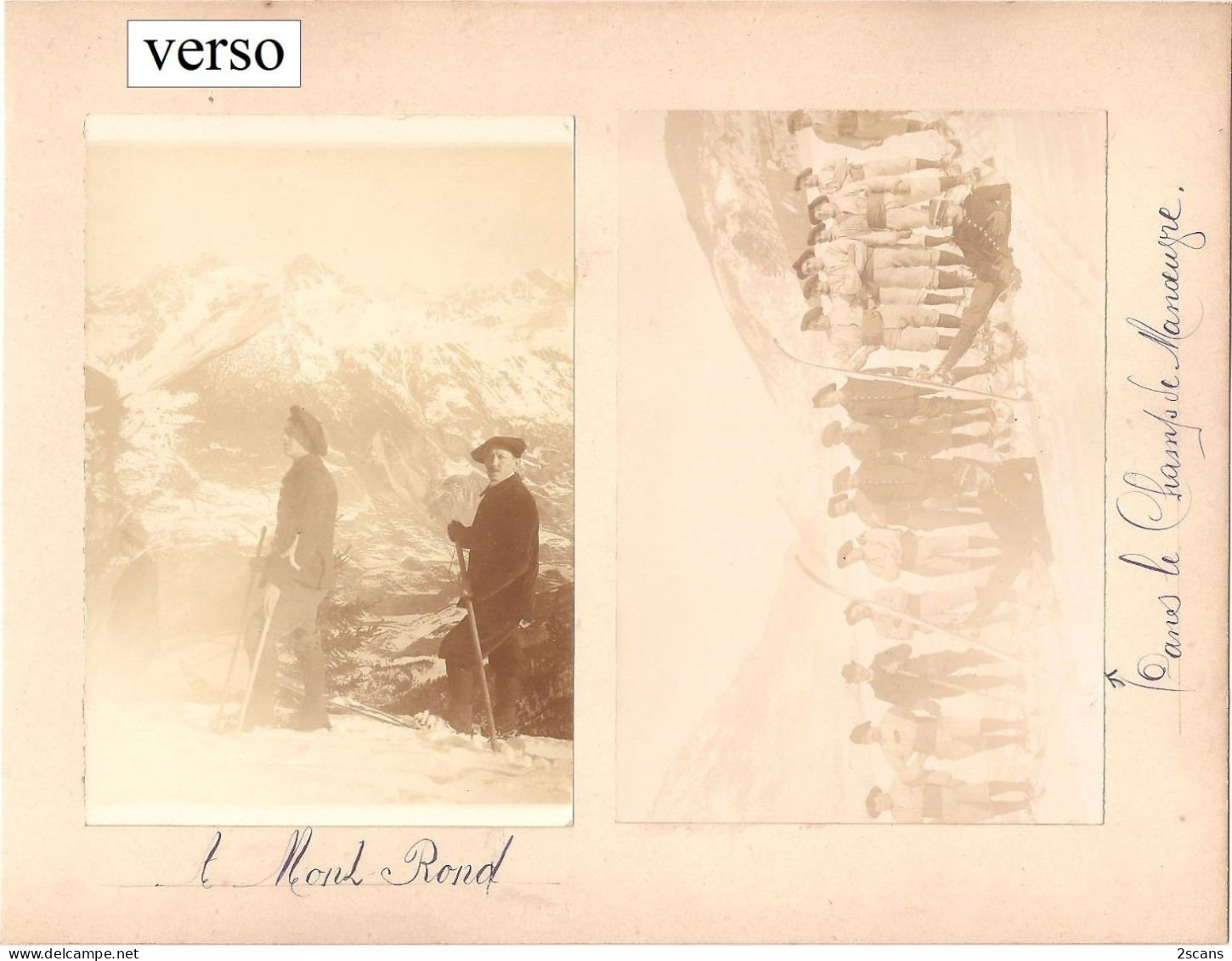 73 - MODANE - Photographie Ancienne 12 X 16,9 Cm Sur Support Cartonné 17,4 X 22,7 Cm - "HIVER 1910-1911 POSTE DU FRÉJUS" - Modane