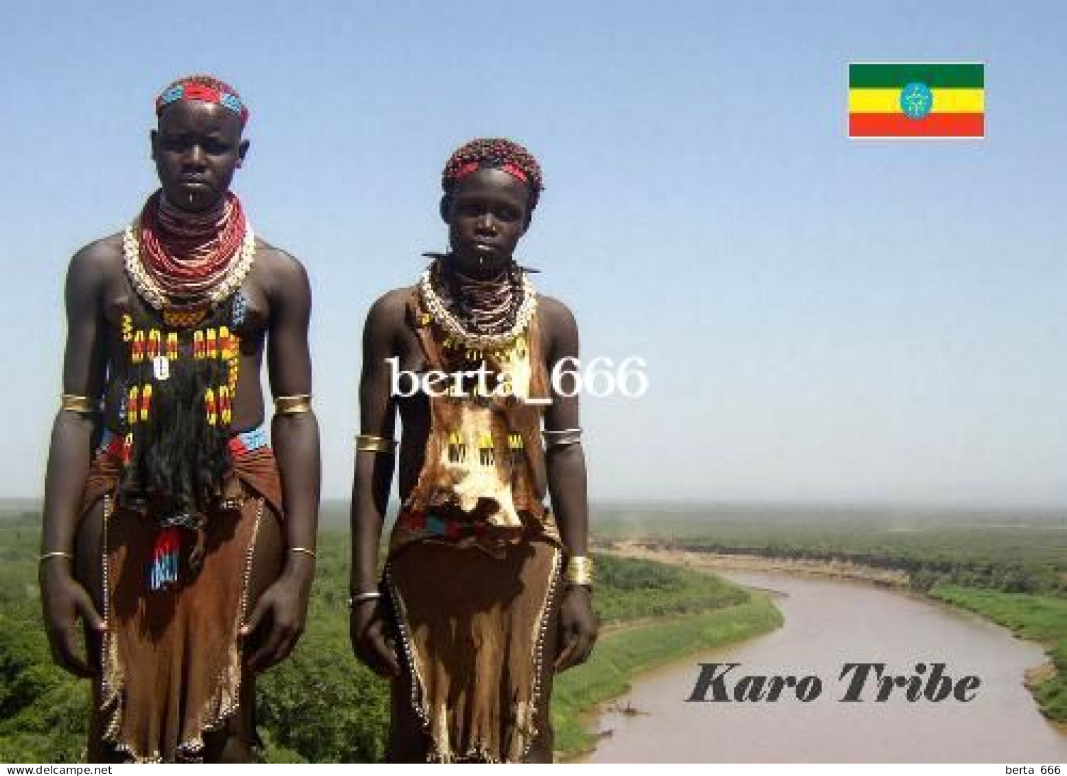Ethiopia Karo People New Postcard - Afrique