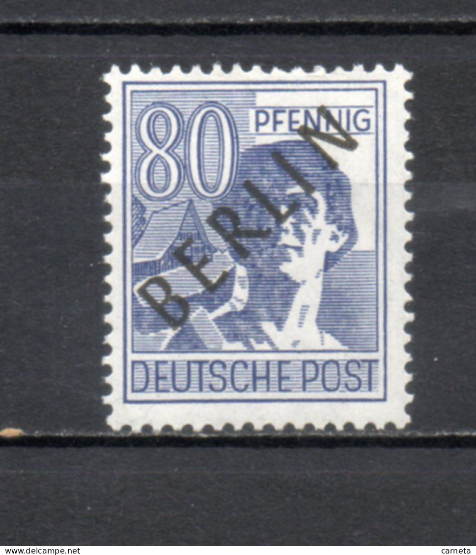 ALLEMAGNE BERLIN    N° 15   NEUF SANS CHARNIERE   COTE 11.00€   ZONES AAS SURCHARGE NOIRE BERLIN - Unused Stamps