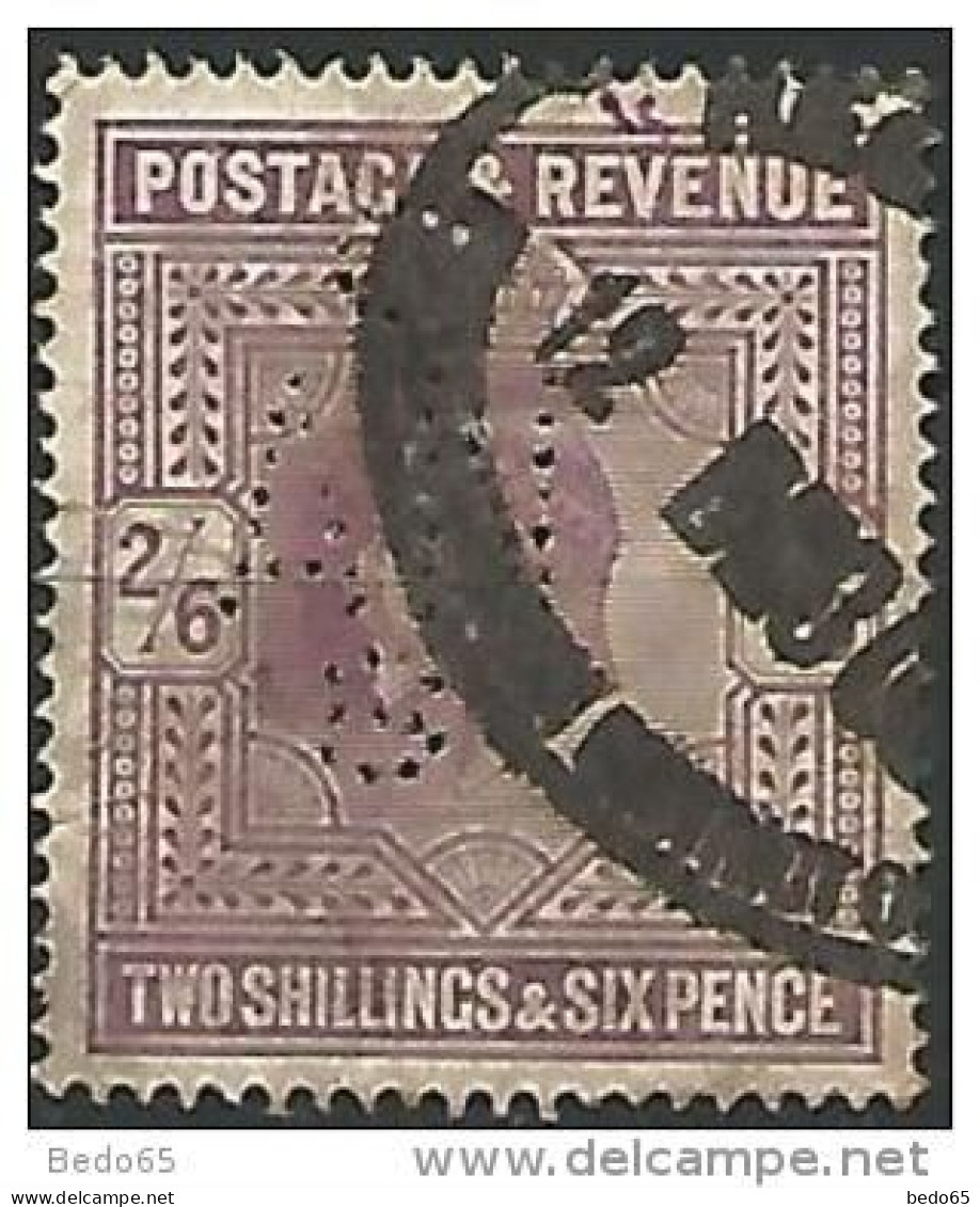 GRANDE BRETAGNE  N° 118 PERFORE OBL TB - Used Stamps