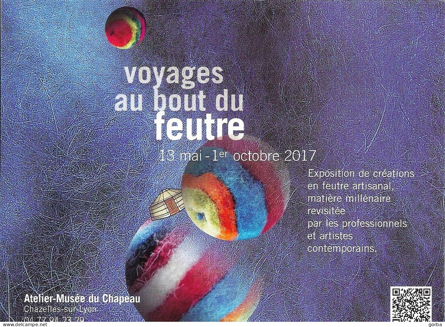 *CPM  - Expo Voyage Au Bout Du Feutre - Musée Du Chapeau à CHAZELLES SUR LYON (69) - Ausstellungen