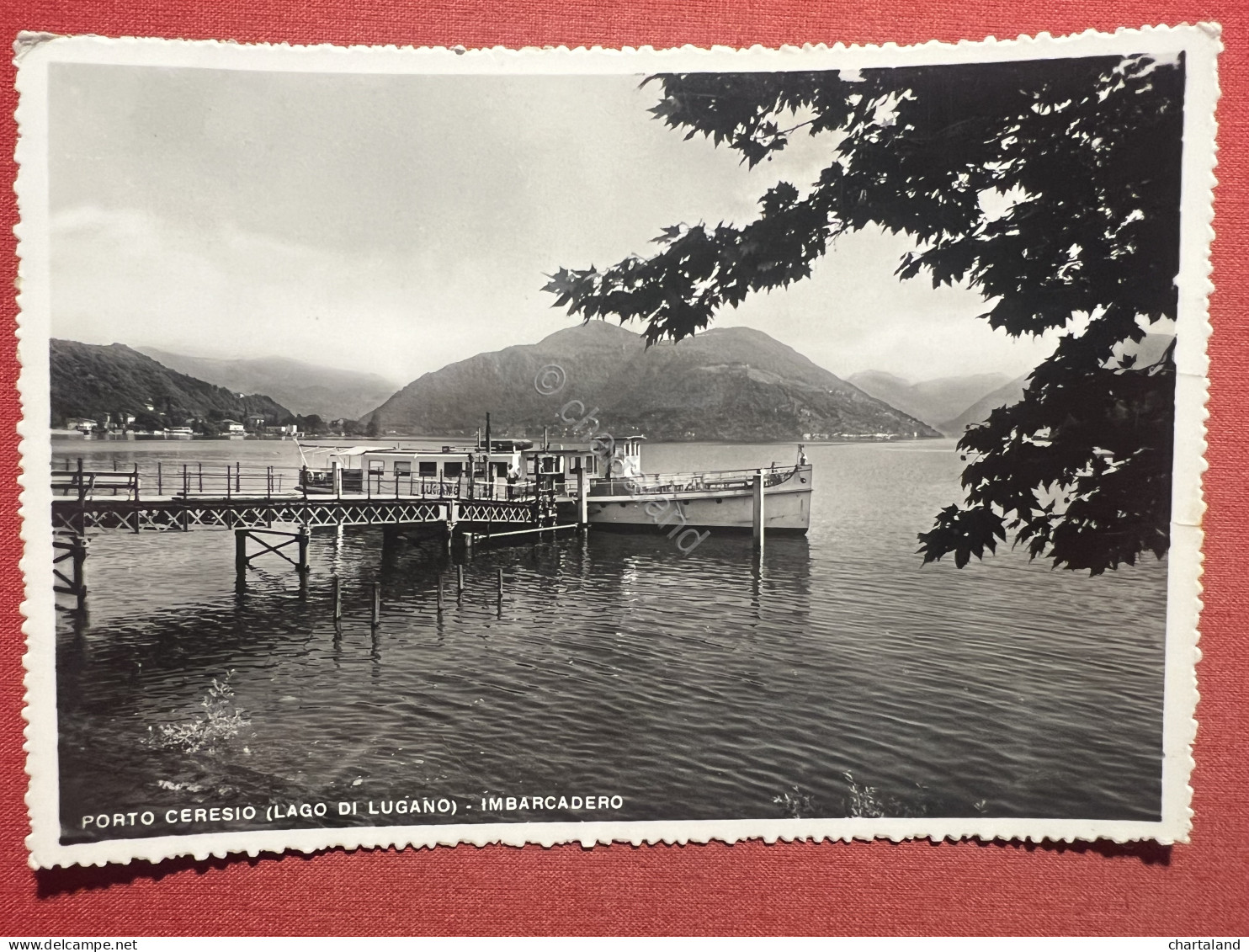 Cartolina - Porto Ceresio ( Lago Di Lugano ) - Imbarcadero - 1956 - Varese