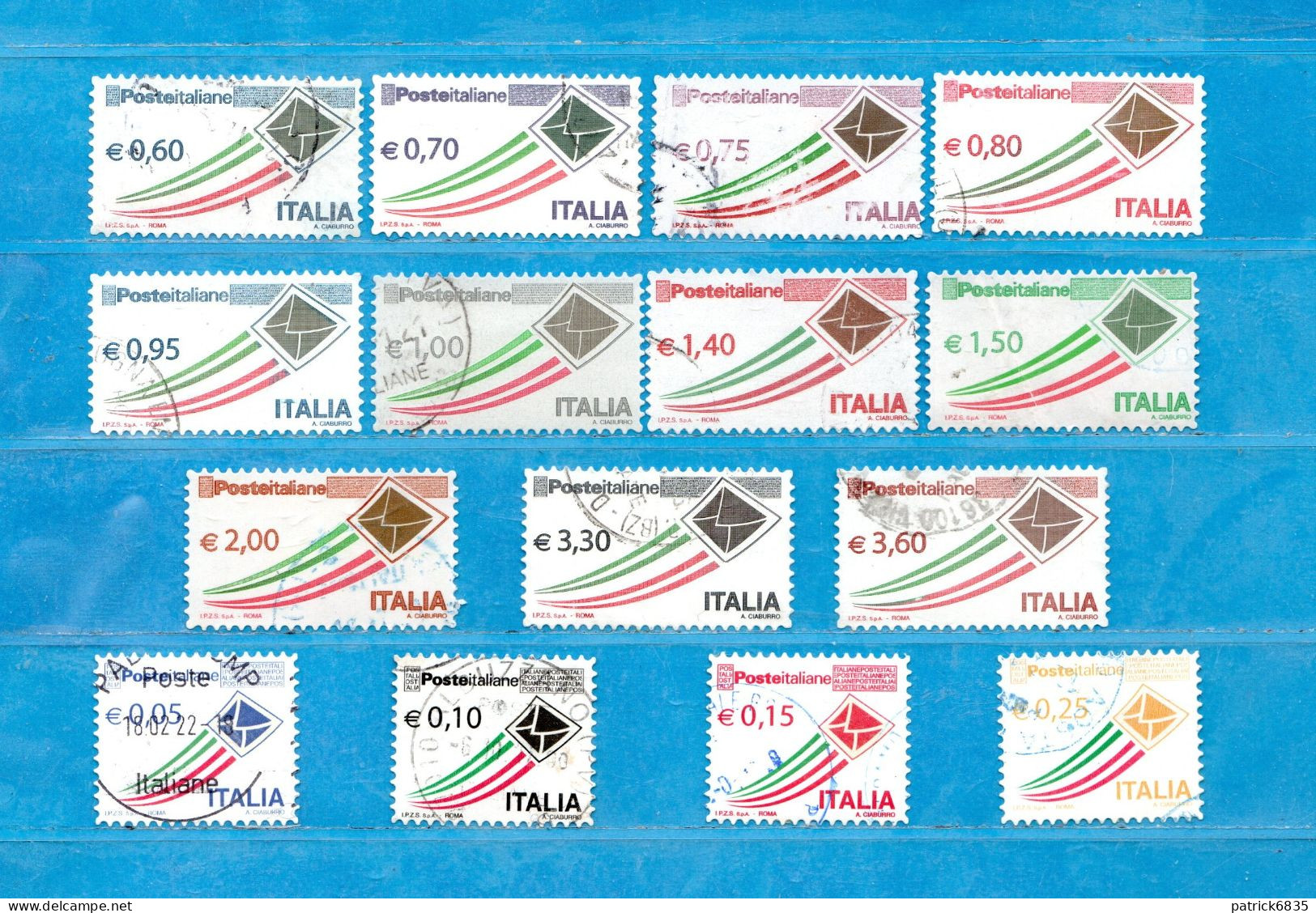 Italia ° -  2009 ° 2016 -  Posta Italiana, LOTTO Di 15 Francobolli. Come Scansione - 2001-10: Gebraucht