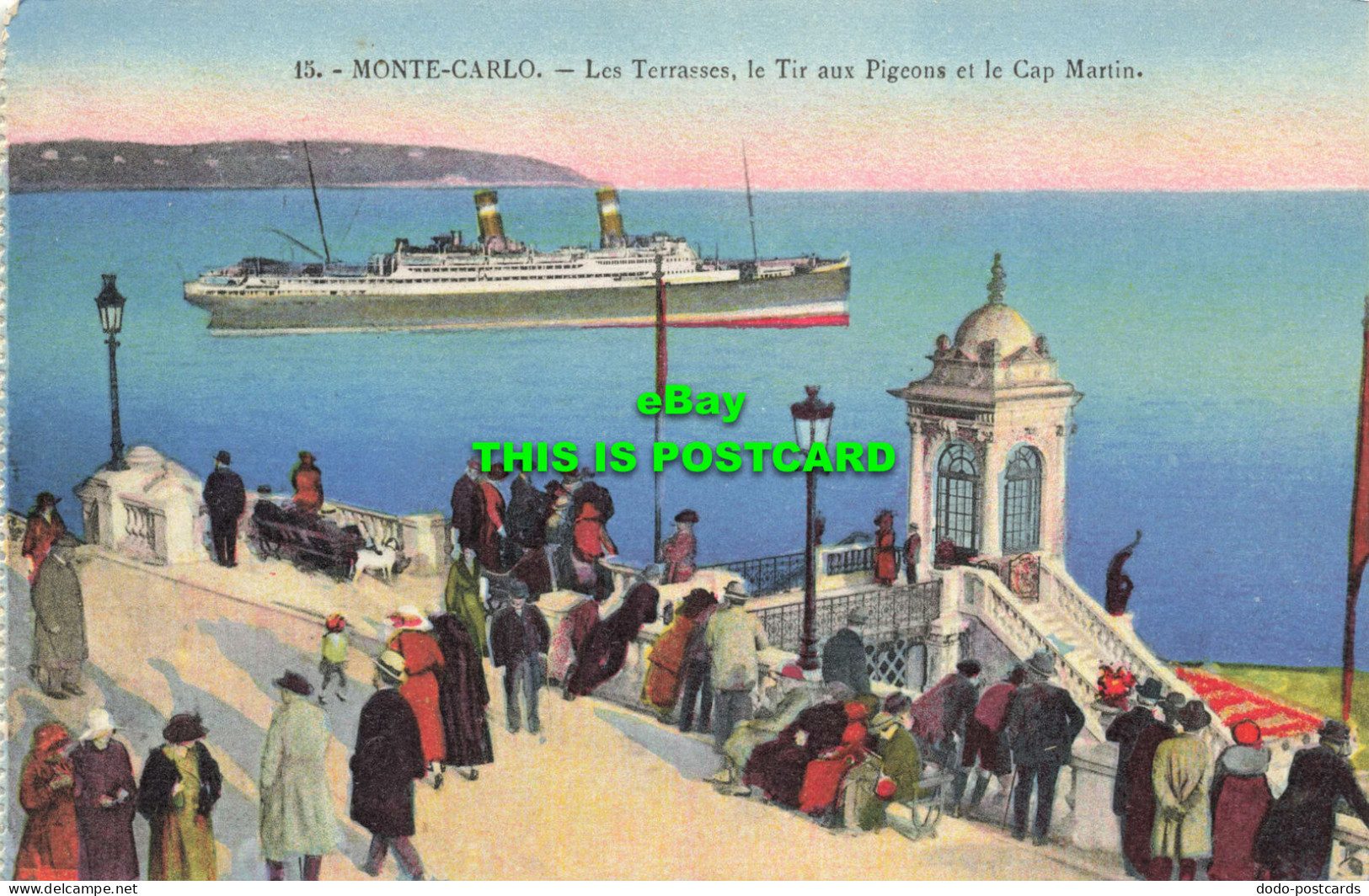 R620915 15. Monte Carlo. Les Terrasses Le Tir Aux Pigeons Et Le Cap Martin. Rost - Welt