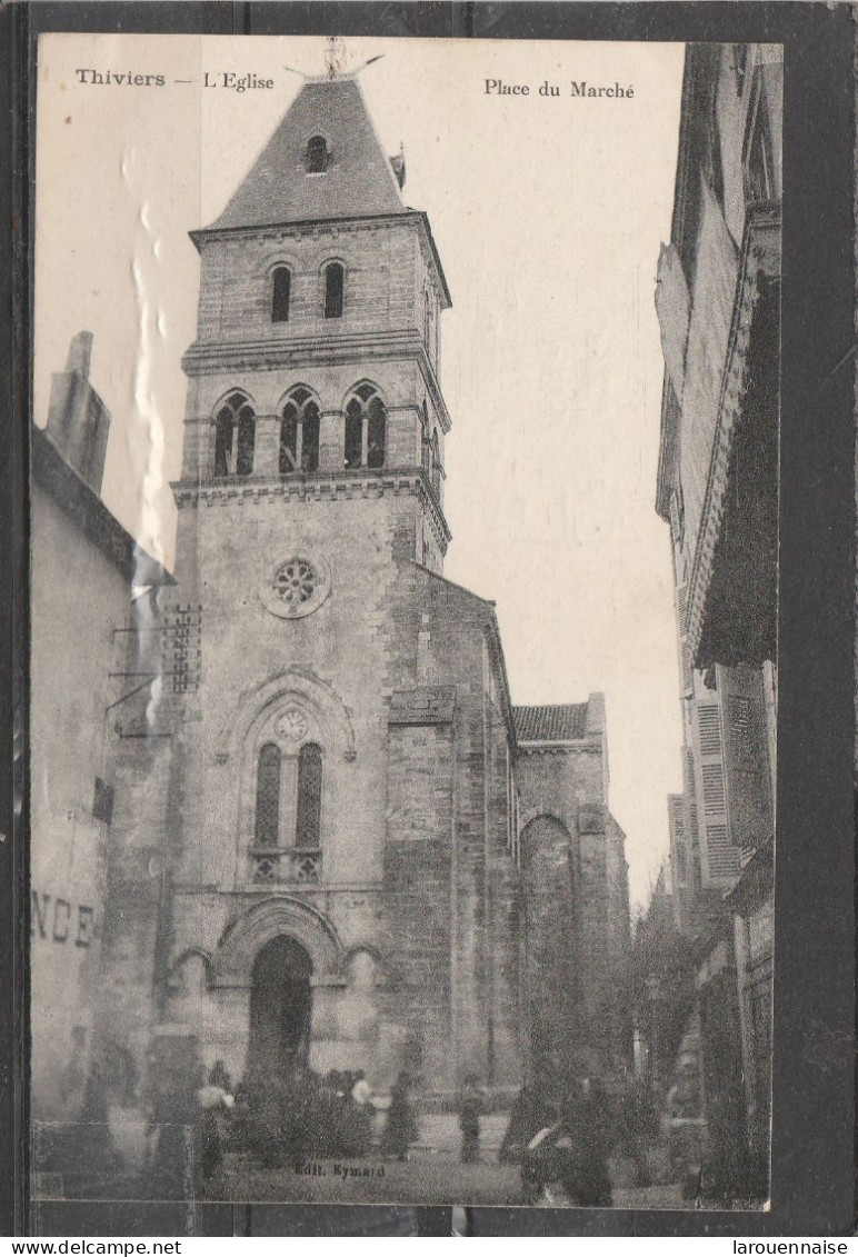 24 - THIVIERS - L' Eglise - Place Du Marché - Thiviers