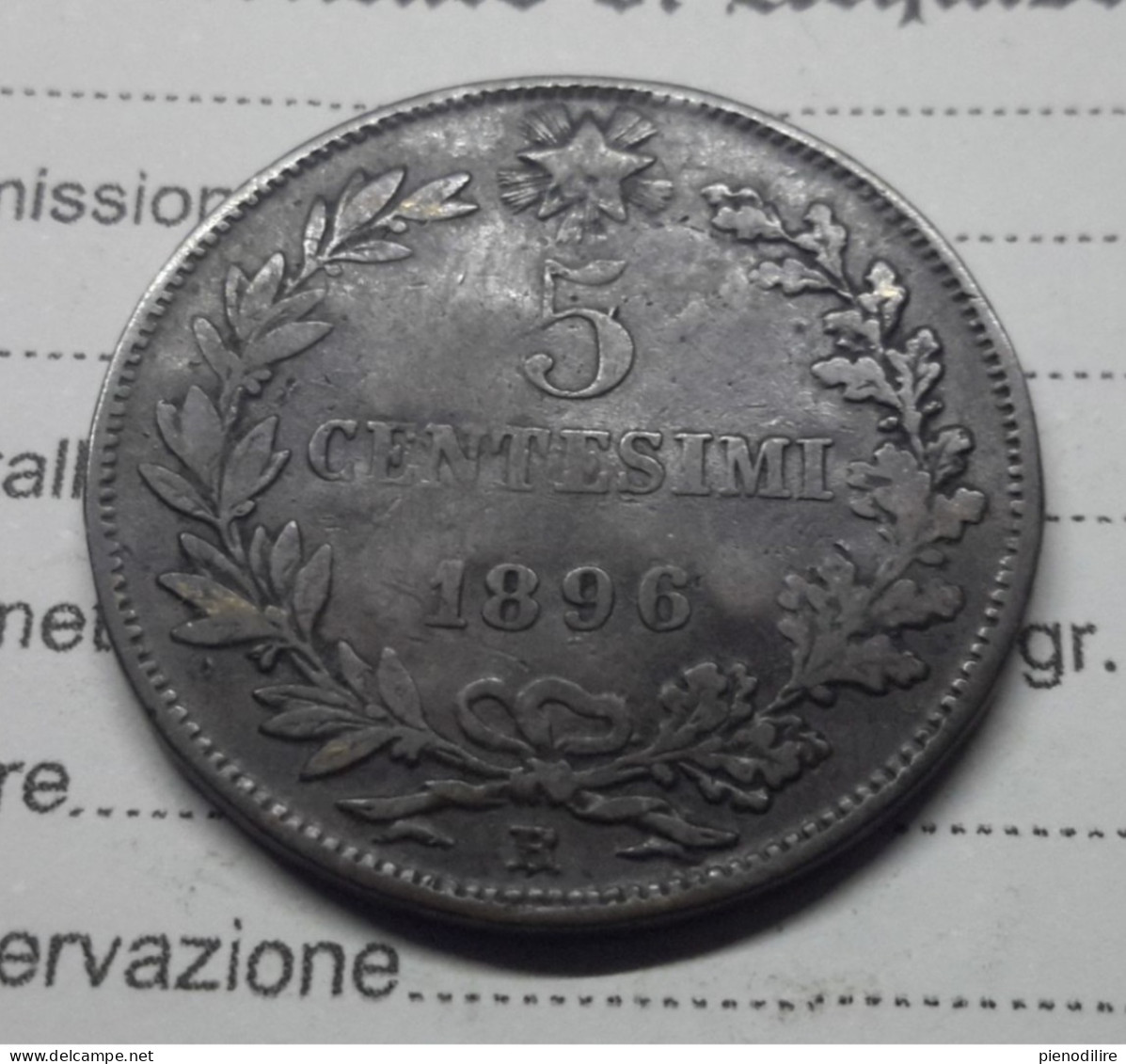 5 CENTESIMI 1896 ROMA  (A10.124) - 1878-1900 : Umberto I