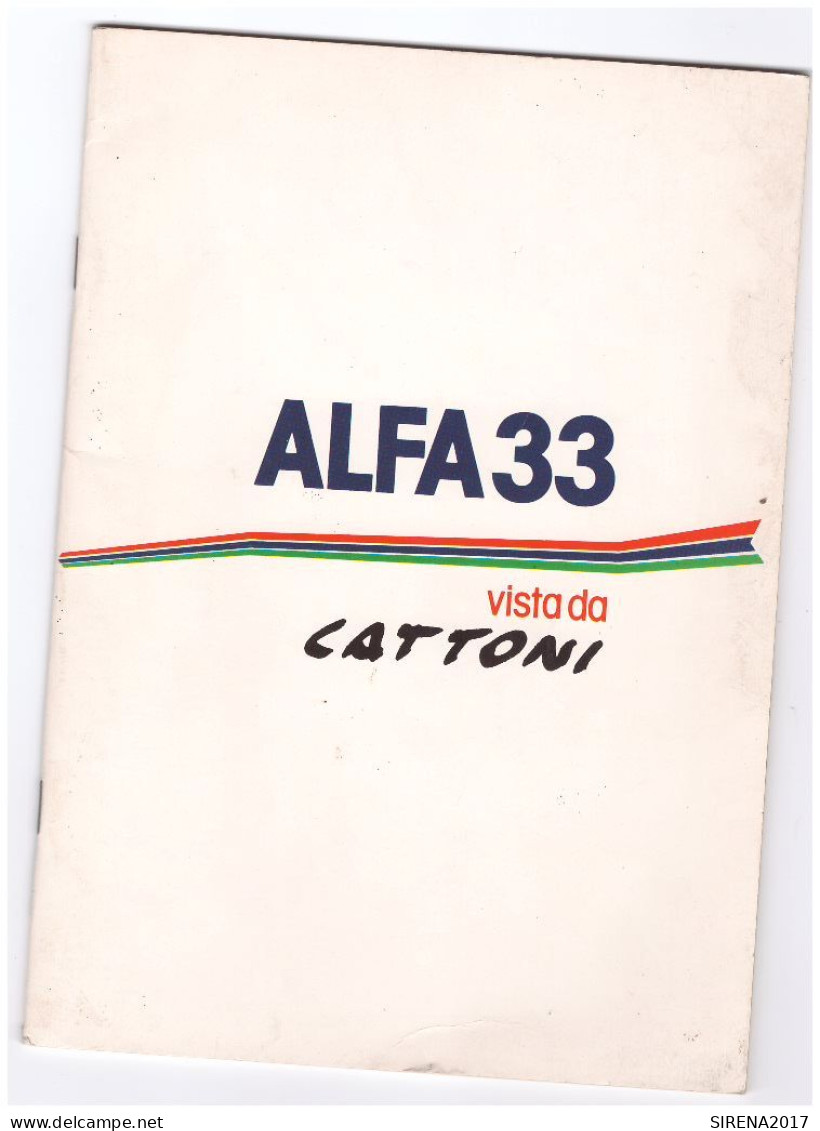 ALFA 33 VISTA DA CATTONI Allegato Al Fascicolo N 6 Di PROFESSIONALITA 1983 - Te Identificeren