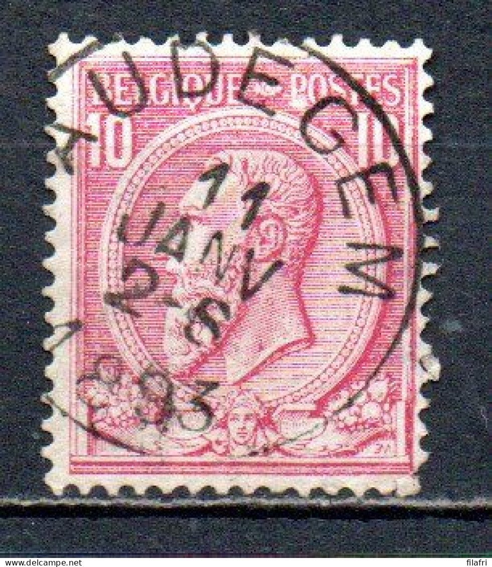46 Gestempeld AUDEGEM - COBA 8 Euro (zie Opm) - 1884-1891 Leopoldo II
