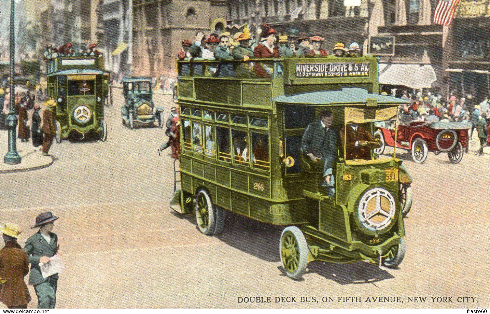 New York City - Double Deck Bus On Fifth Avenue - Andere & Zonder Classificatie