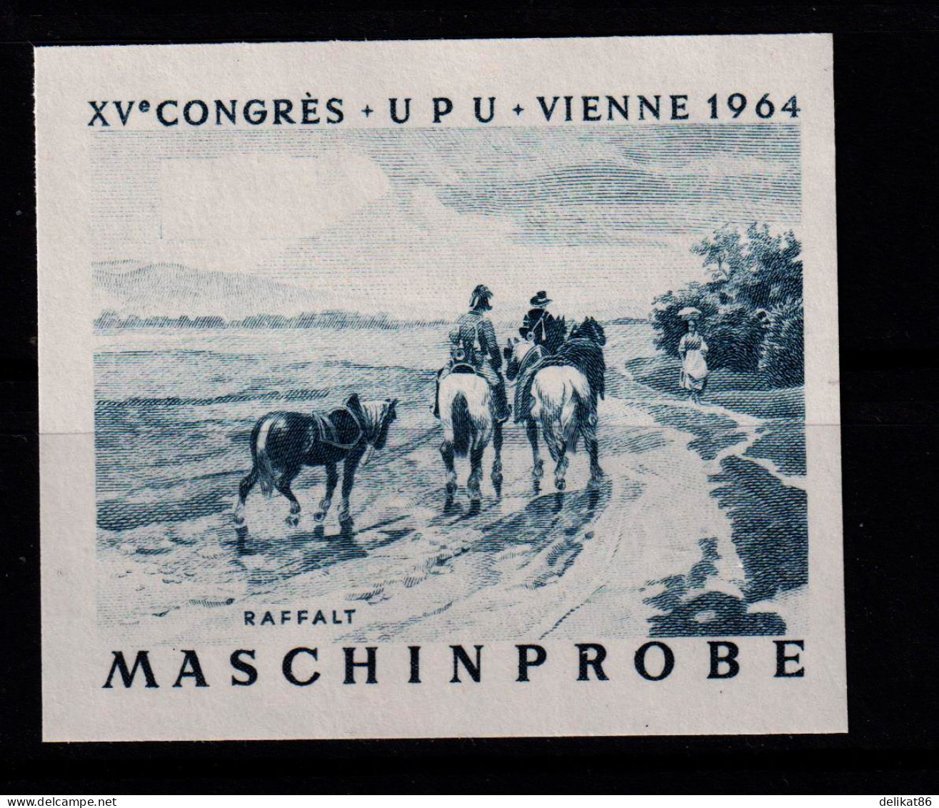 Probedruck Test Stamp Specimen Maschinprobe Staatsdruckerei Wien Mi. Nr. 1159 NEUE FARBE - Proofs & Reprints