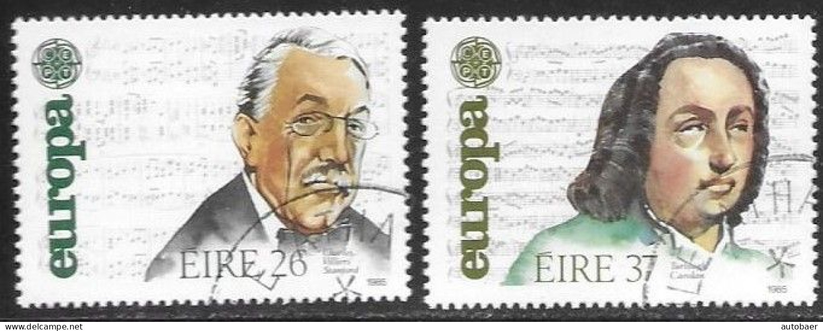 Ireland Irlande Eire Irland 1985 Europa Cept Music Michel 563-64 Used Obliteré Gestempelt Cancelled Cto - 1985