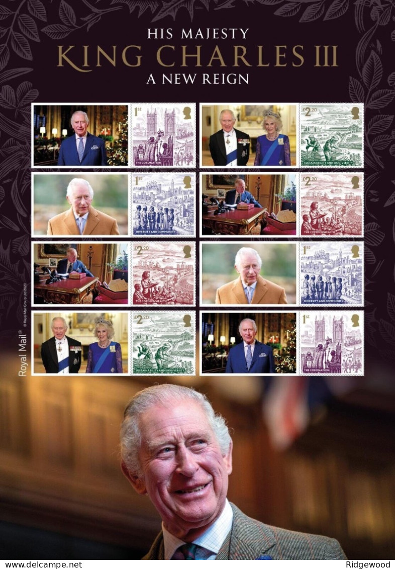 GB 2023 Coronation Of King Charles III - Collector Sheet - GS-152/LS-150 - Personalisierte Briefmarken