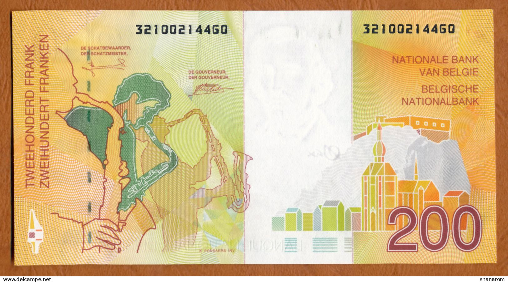 1995 // BELGIQUE // BANQUE NATIONALE DE BELGIQUE // Deux Cents Francs // SUP+ // XF+ - Sonstige & Ohne Zuordnung