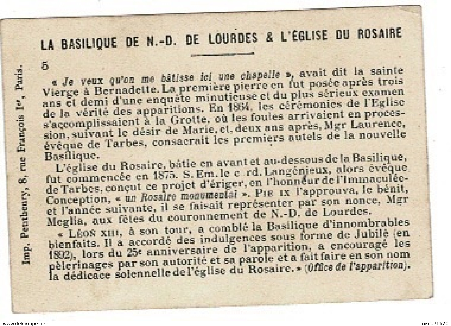 IMAGE RELIGIEUSE - CANIVET : La Basilique De N.D. Lourdes Et L'église De Saint Rosaire . - Religion & Esotérisme