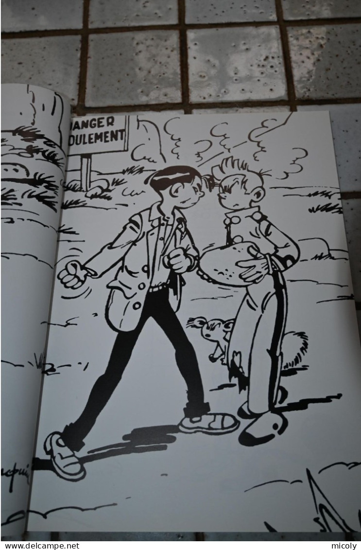 Livre BD Spirou Et Fantasio Noir Et Blanc 1987 La Mauvaise Tête Franquin Livre à Colorier - Spirou Et Fantasio