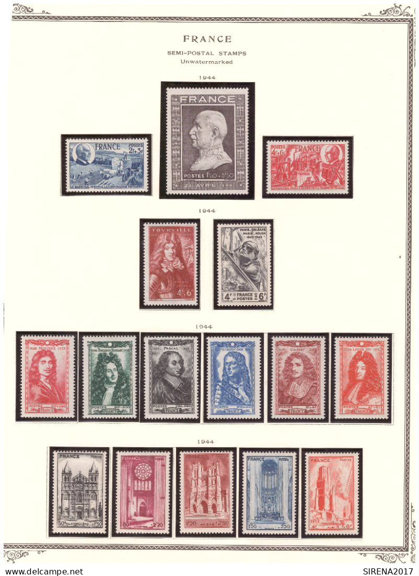 FRANCOBOLLI MISTI 1923/1948 FRANCIA DA CATALOGARE NUOVI+LINGUELLATI+USATI +BUSTA - Cartas & Documentos