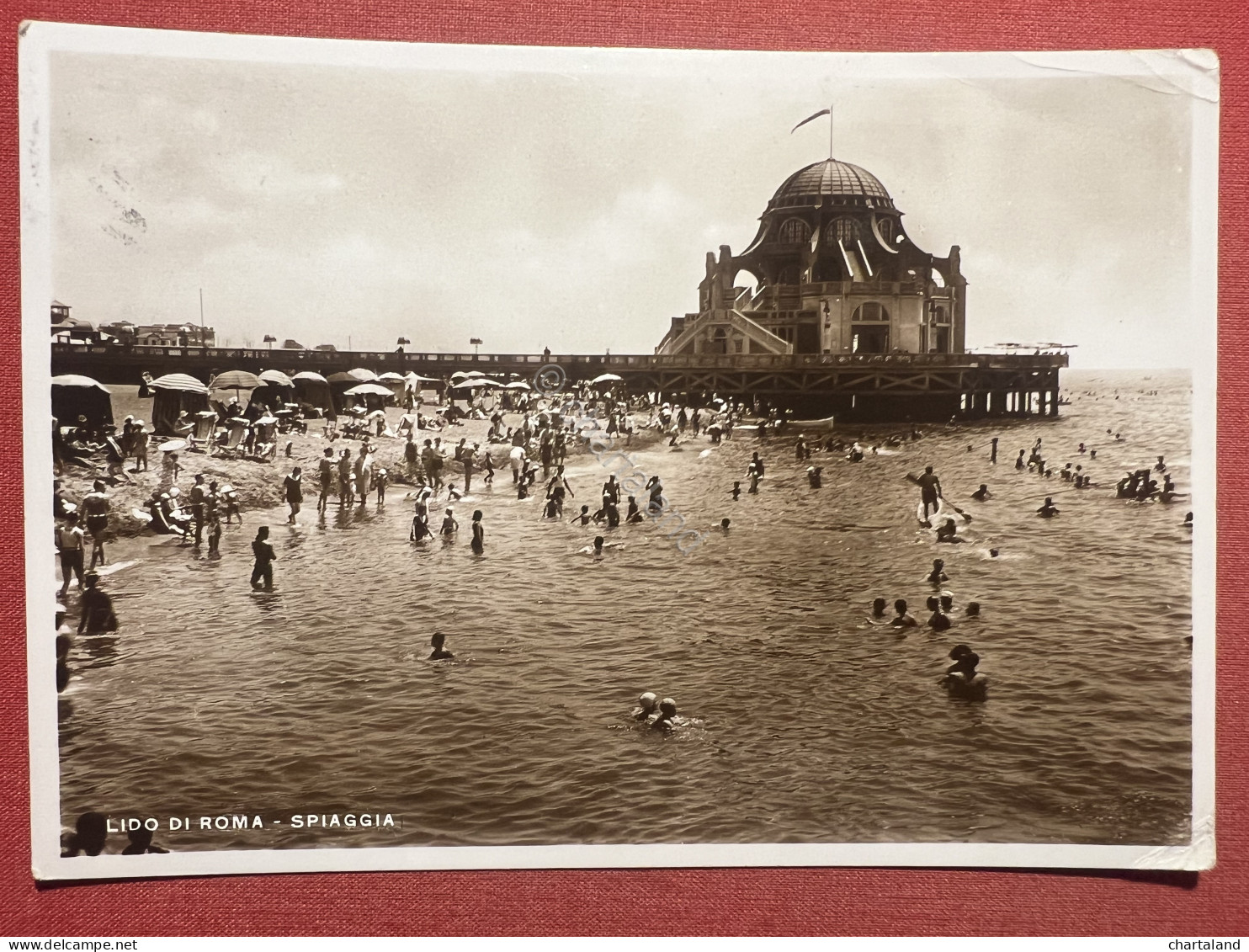 Cartolina - Lido Di Roma - Spiaggia - 1942 - Autres & Non Classés