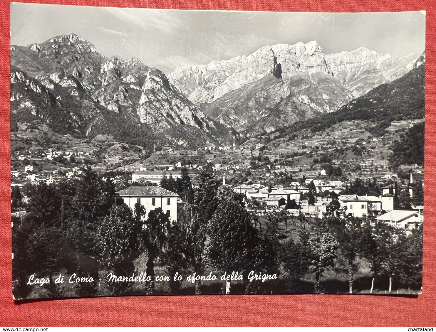 Cartolina - Lago Di Como - Mandello Con Lo Sfondo Della Grigna - 1955 - Lecco
