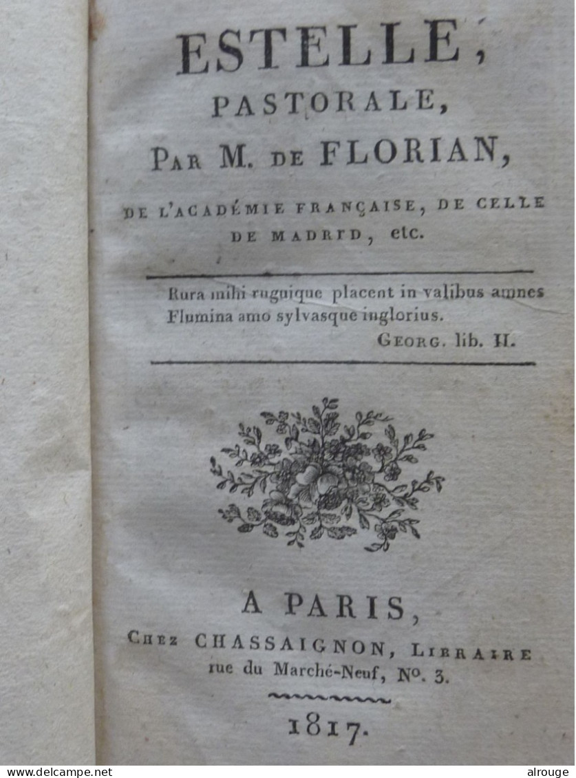 Estelle Pastorale Par M. De Florian, 1817, Frontispice - 1801-1900