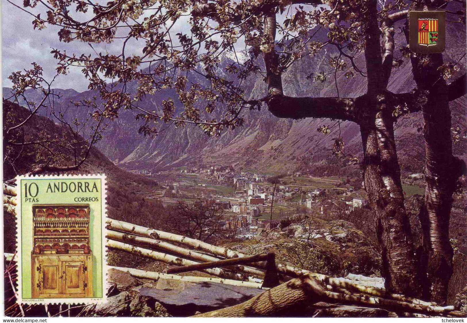 (99). Andorre Andorra. 1000 N L'autoroute Au Col D'Envalira & 226 Timbre Sur Carte - Andorra