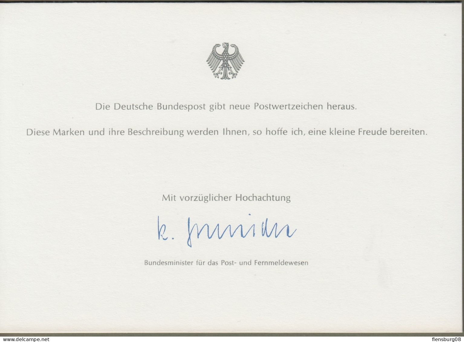 Bund: Minister Card - Ministerkarte Typ IV, Berlin Mi-Nr. 640: " 200. Geburtstag Karl Friedrich Schinkel "  X - Covers & Documents