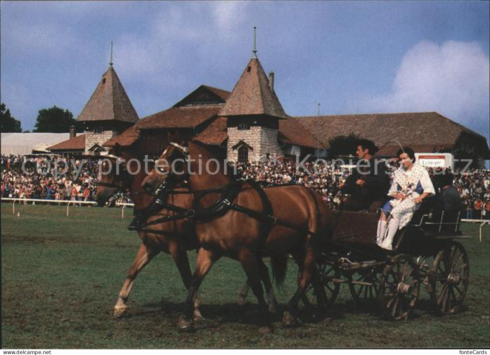 11701892 Saignelegier Marche Concour National De Chevaux Pferdewagenrennen Saign - Sonstige & Ohne Zuordnung
