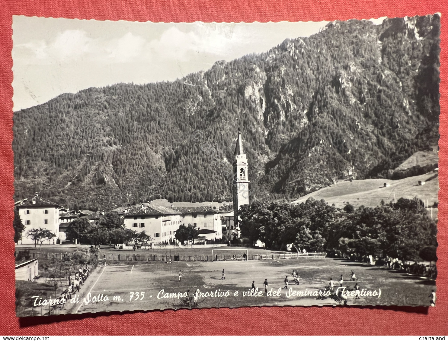 Cartolina - Tiarno Di Sotto - Campo Sportivo E Ville Del Seminario - 1957 - Trento