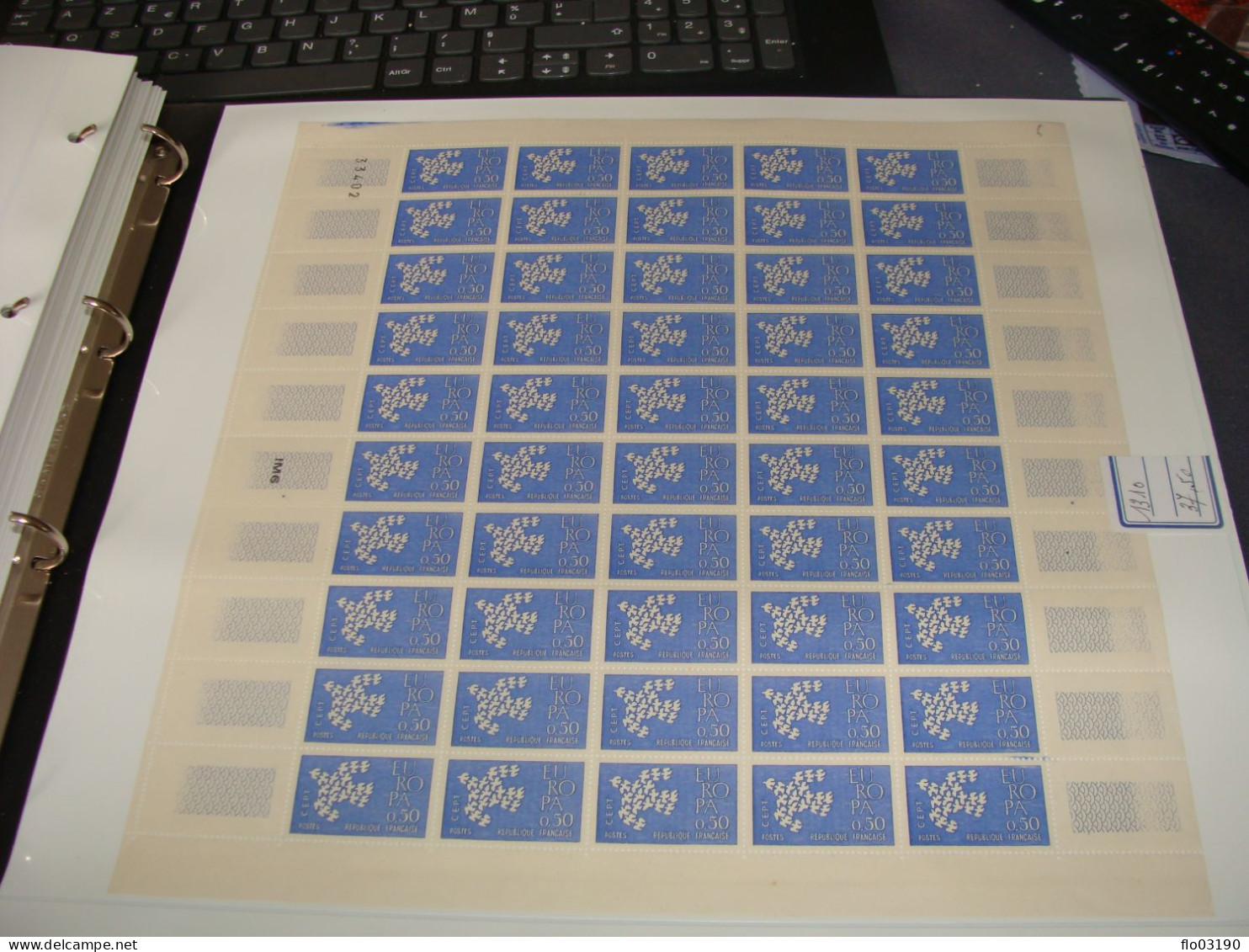 N° 1310 En Feuille De 50 Timbres Entières Neuves - Ganze Bögen