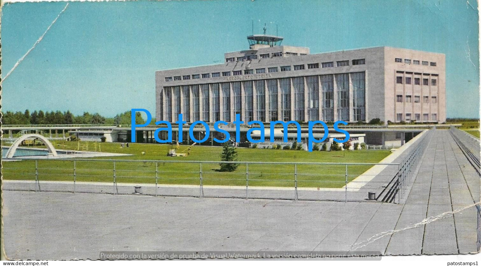 228214 ARGENTINA BUENOS AIRES EZEIZA AIRPORT AEROPUERTO INTERNACIONAL BREAK POSTAL POSTCARD - Argentine