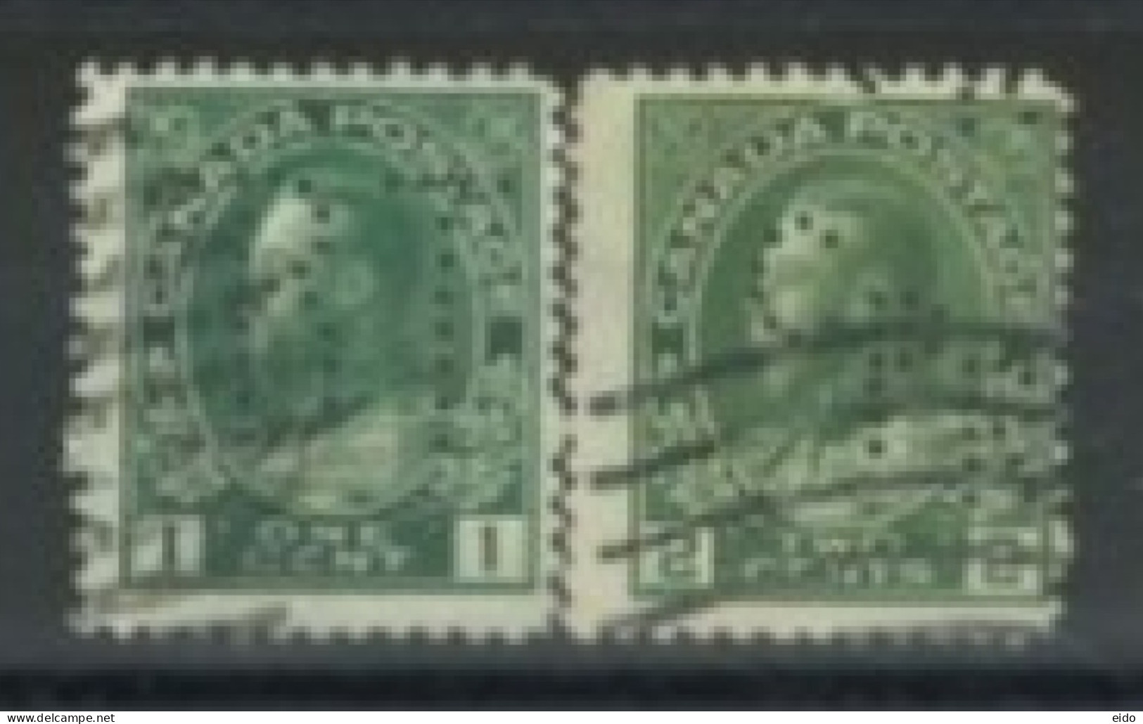 CANADA - 1912/22, KING GEORGE V STAMPS SET OF 2, USED. - Gebruikt