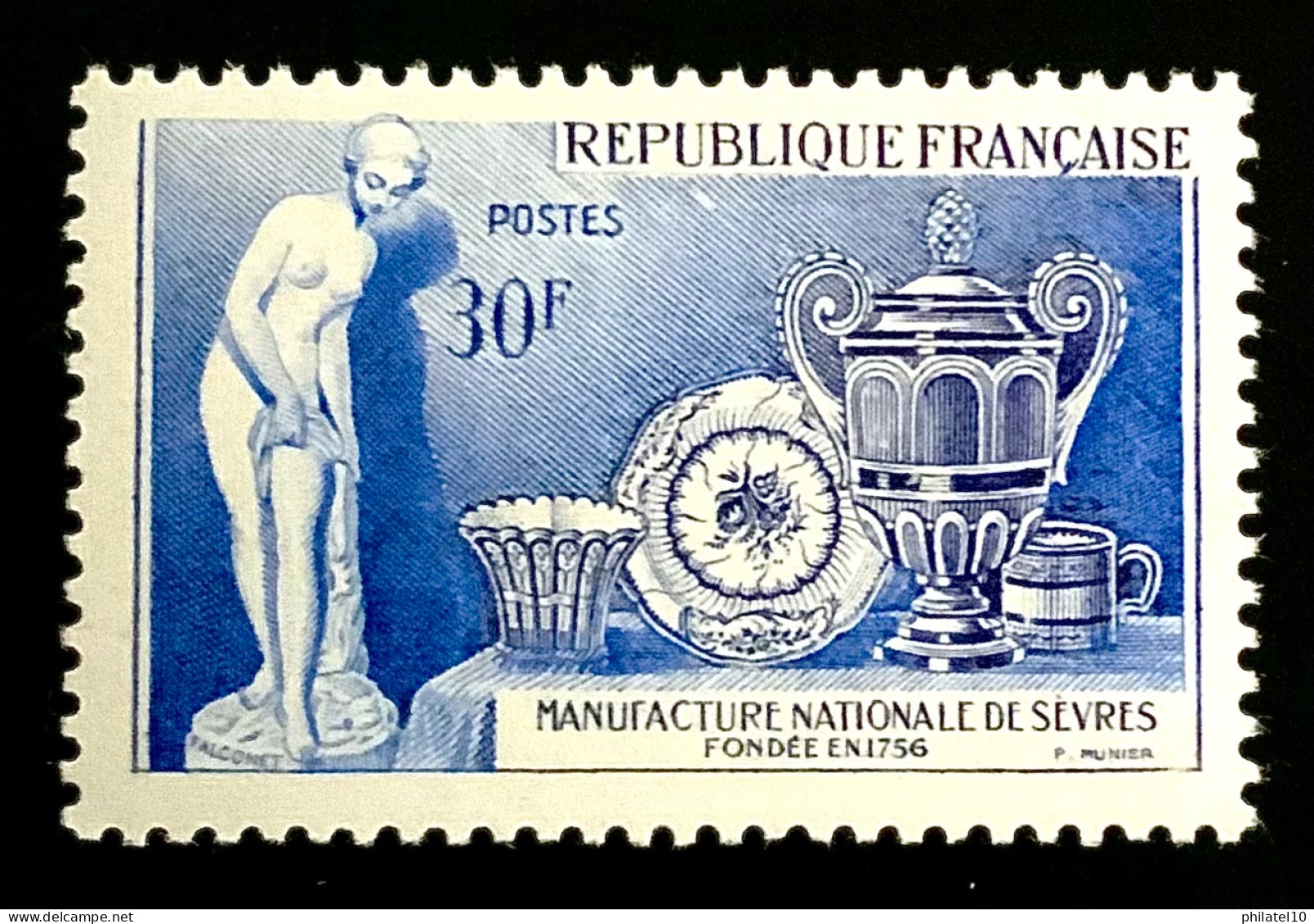 1957 FRANCE N 1094 MANUFACTURE NATIONALE DE SEVRES - NEUF** - Nuevos