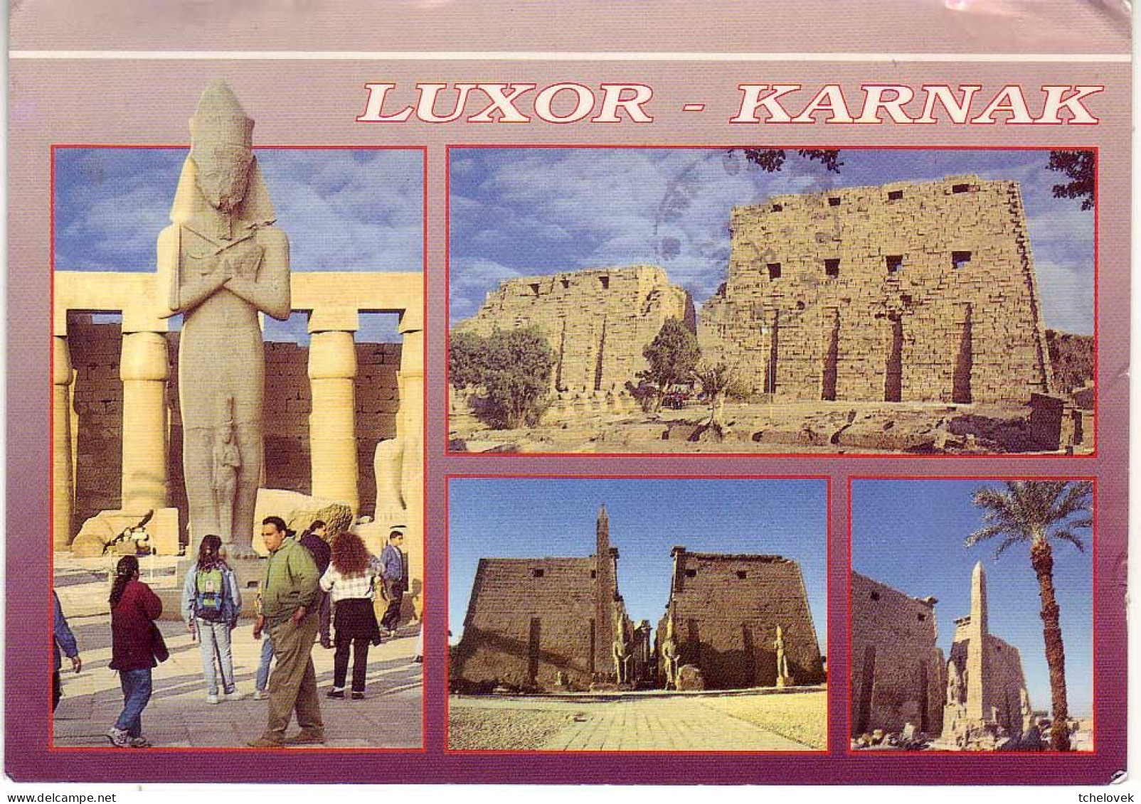 (99). Egypte. Egypt. Luxor (8) & (9) & (6) Petra & (10) Flaubert Voyage En Egypte Sphinx Pyramides - Luxor