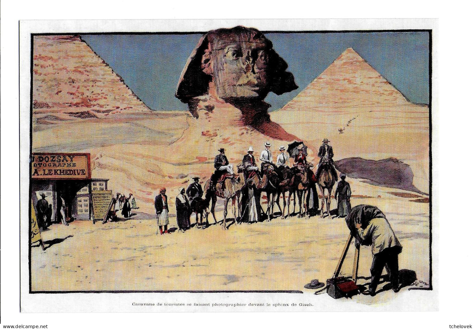 (99). Egypte. Egypt. Luxor (8) & (9) & (6) Petra & (10) Flaubert Voyage En Egypte Sphinx Pyramides - Luxor