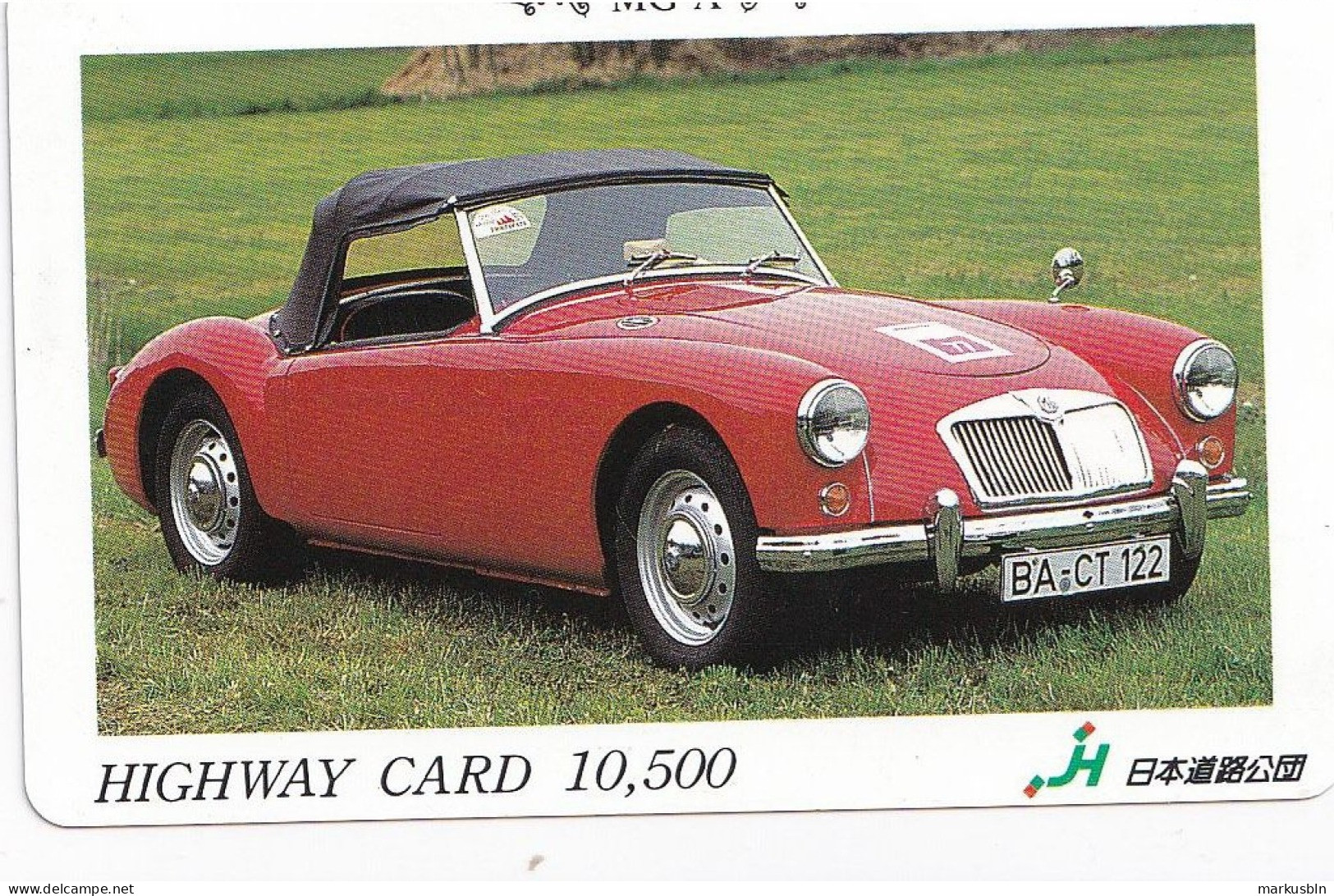 Japan Prepaid Highway Card 10500 -  Oldtimer Car MG - A - Japan