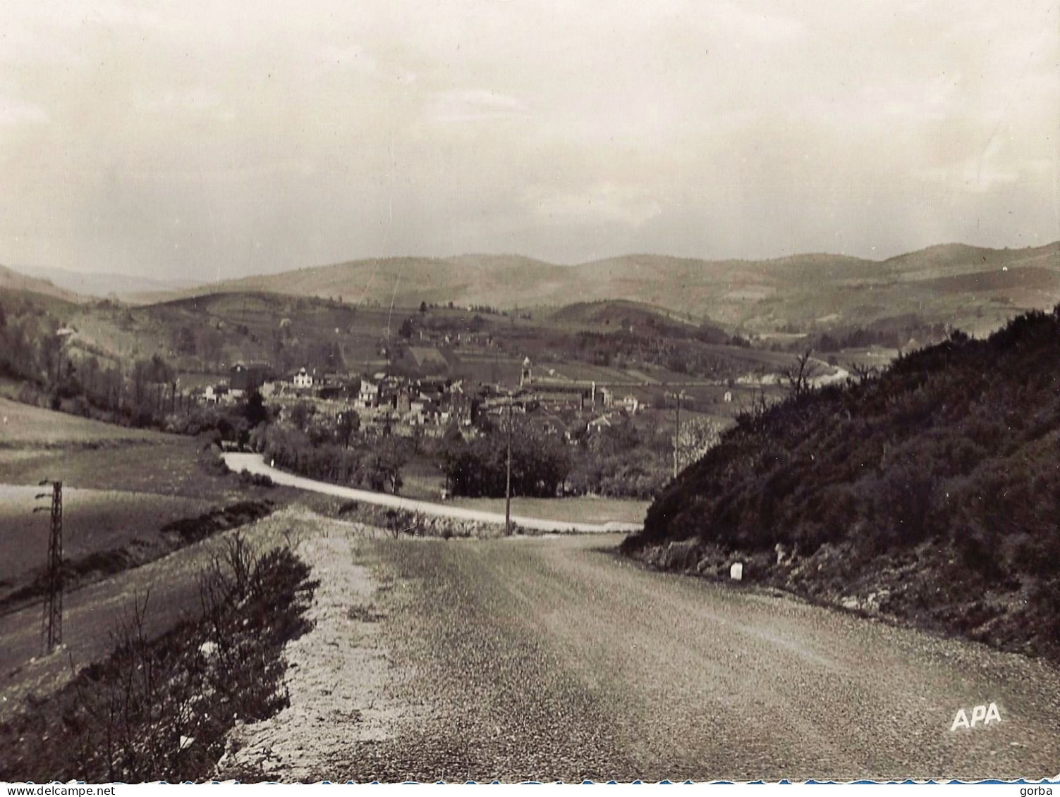 *CPSM - 34 - LA SALVETAT Sur AGOUT - Vue Générale , Route De Cas - La Salvetat