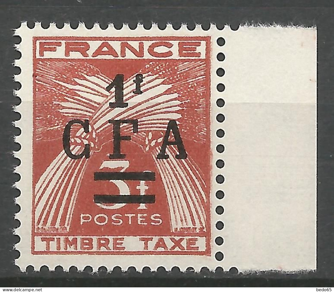 REUNION Taxe N° 38 NEUF** LUXE SANS CHARNIERE NI TRACE / Hingeless  / MNH - Strafport